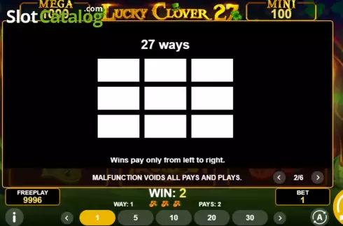 Скрин7. Lucky Clover 27 слот