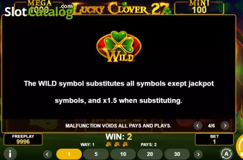 Скрин9. Lucky Clover 27 слот