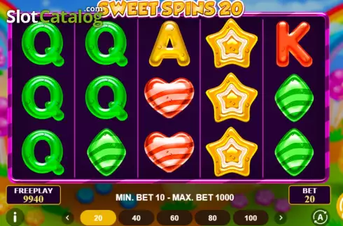 Скрин2. Sweet Spins 20 слот