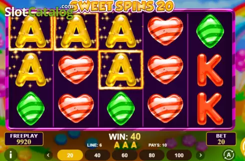 Скрин3. Sweet Spins 20 слот