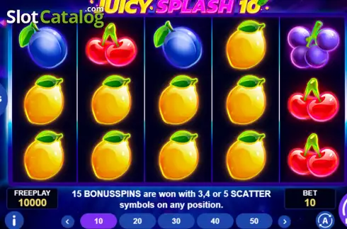 Скрин2. Juicy Splash 10 слот