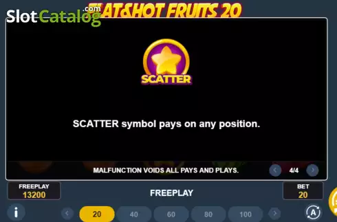 Скрин8. Flat & Hot Fruits 20 слот
