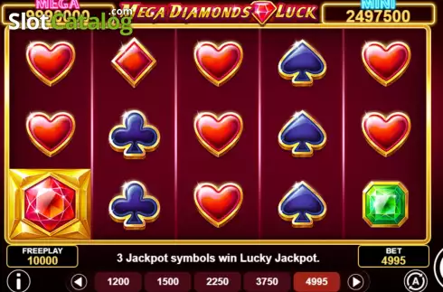 Скрин2. Mega Diamonds Luck слот