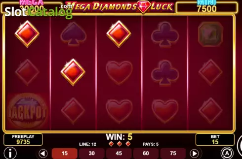 Скрин3. Mega Diamonds Luck слот
