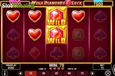Скрин4. Mega Diamonds Luck слот