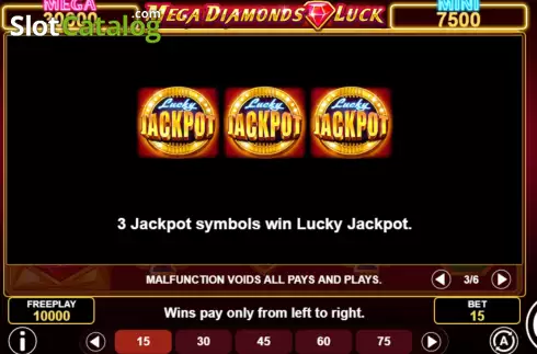 Скрин7. Mega Diamonds Luck слот