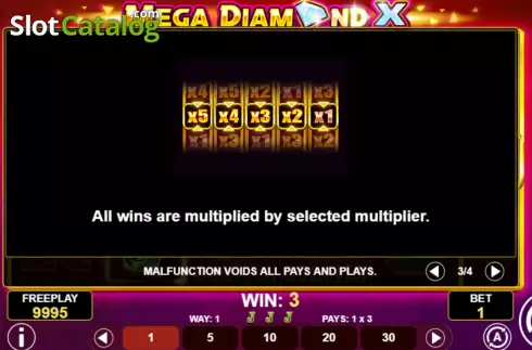 Скрин8. Mega Diamond X слот