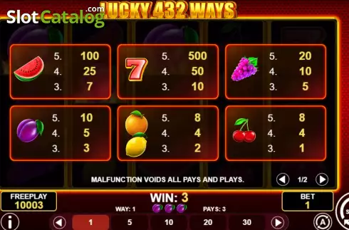 Скрин5. Lucky 432 Ways слот