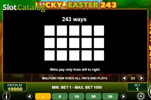 Скрин9. Lucky Easter 243 слот