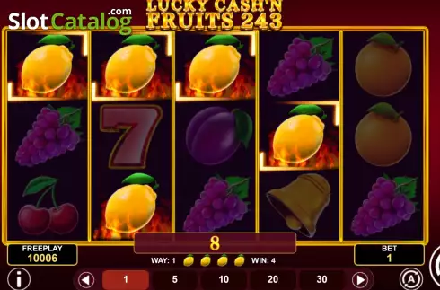 Скрин3. Lucky Cash'n Fruits 243 слот