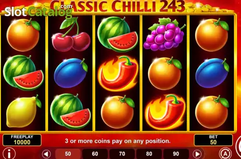 Скрин2. Classic Chilli 243 слот