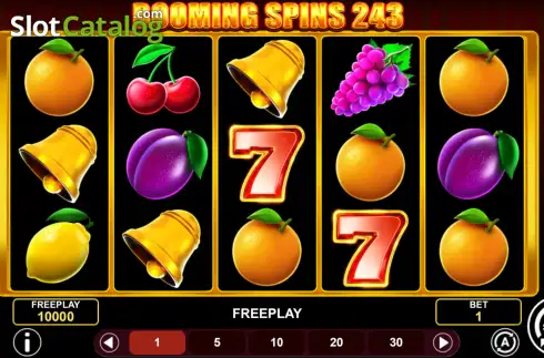 Скрин2. Booming Spins 243 слот