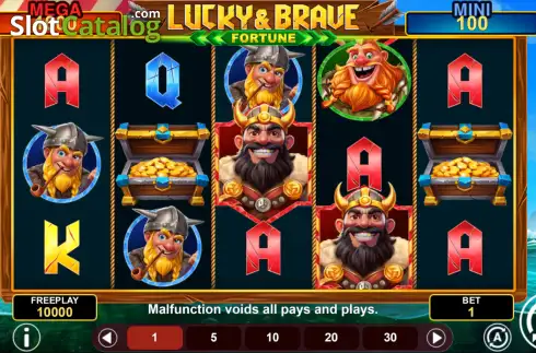 Скрин2. Lucky & Brave Fortune слот