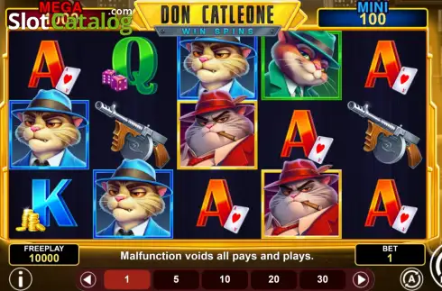 Скрин2. Don Catleone Win Spins слот
