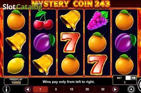 Скрин2. Mystery Coin 243 слот