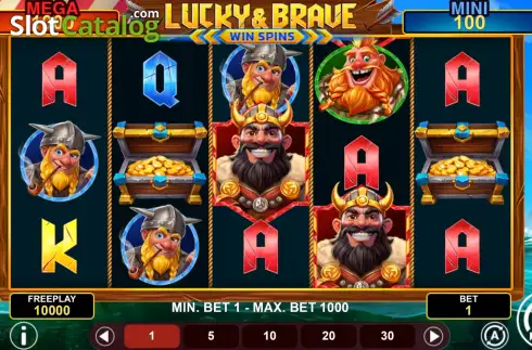 Скрин2. Lucky & Brave Win Spins слот