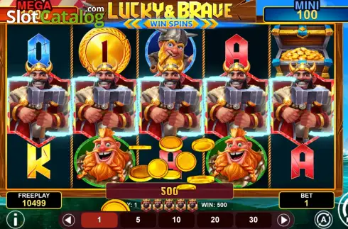 Скрин3. Lucky & Brave Win Spins слот