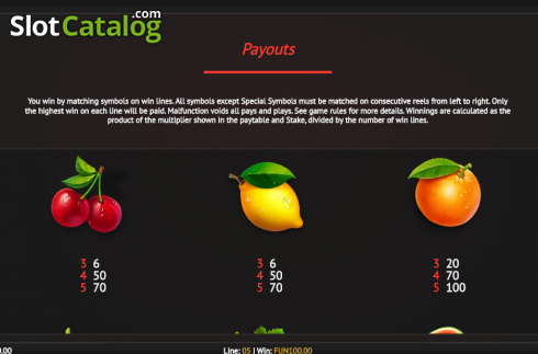Скрин5. Reel Fruits! слот