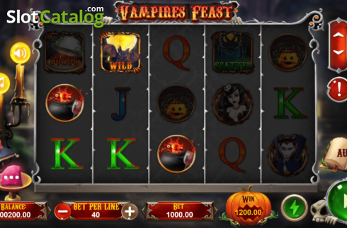 Скрин2. Vampires Feast (TPG) слот