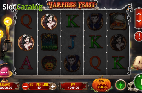Скрин3. Vampires Feast (TPG) слот