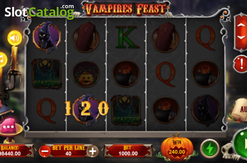 Скрин4. Vampires Feast (TPG) слот