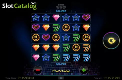 Скрин2. Disco 777 (1X2gaming) слот