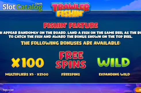 Скрин2. Trawler Fishin' слот