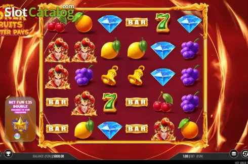 Скрин2. Hot Joker Fruits Scatter Pays слот