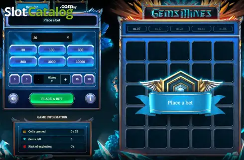 Скрин2. Gems & Mines слот