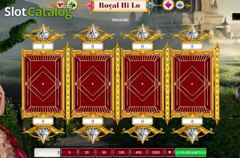 Скрин2. Royal Hi-Lo слот