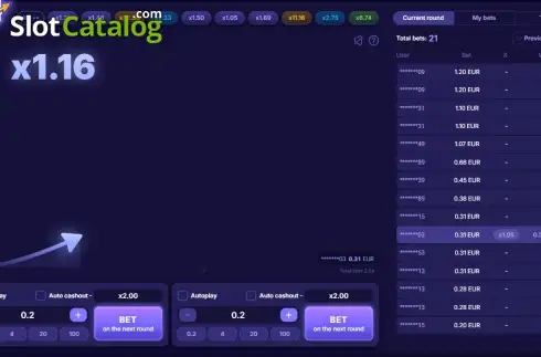 Скрин2. Crash Point слот