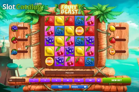 Скрин2. Fruit Blast (1xGames) слот