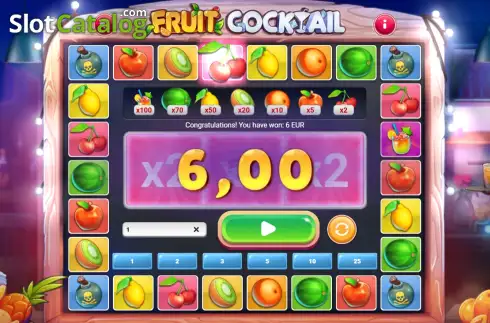 Скрин3. Fruit Cocktail (1xGames) слот
