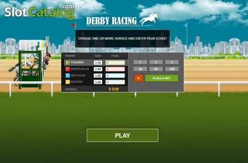 Скрин2. Derby Racing слот