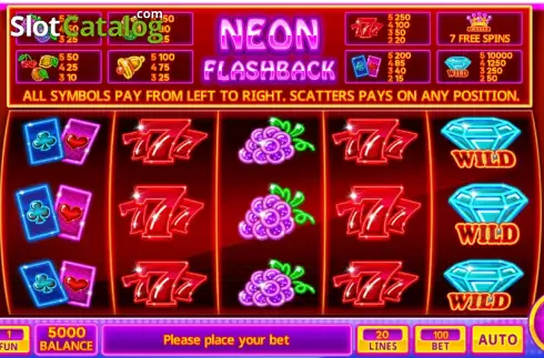 Скрин2. Neon Flashback слот