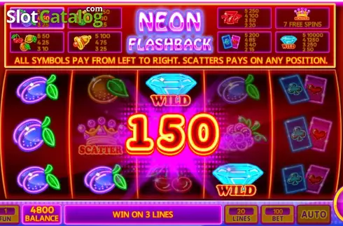 Скрин3. Neon Flashback слот