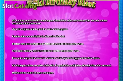 Скрин8. Wild Birthday Blast слот
