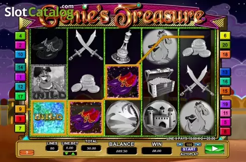 Скрин4. Genie's Treasure (2by2) слот