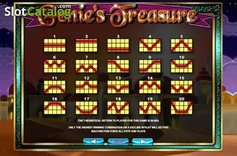 Скрин9. Genie's Treasure (2by2) слот
