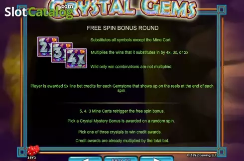 Скрин7. Crystal Gems слот