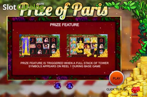 Скрин2. Prize of Paris слот