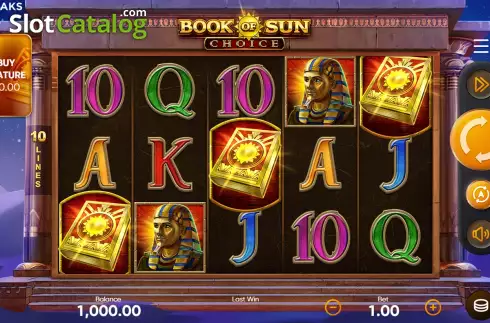 Скрин3. Book of Sun Choice слот