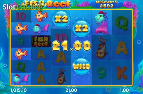 Скрин5. Fish Reef слот