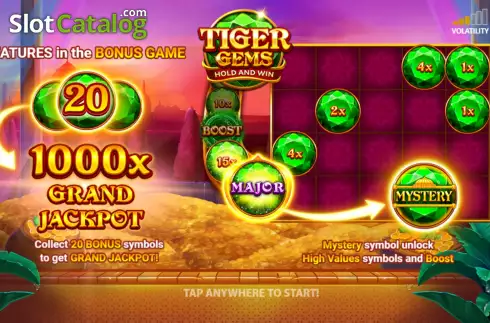 Скрин2. Tiger Gems слот