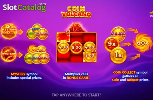 Скрин2. Coin Volcano слот