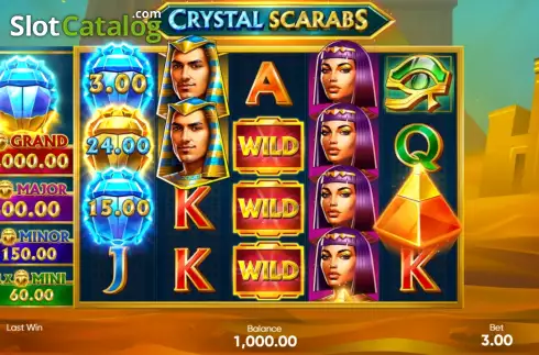 Скрин2. Crystal Scarabs слот