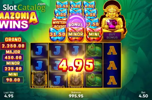 Скрин3. Amazonia Wins слот