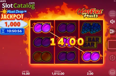 Скрин3. Must Drop Jackpot Hot Fire Fruits слот