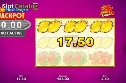 Скрин3. Must Drop Jackpot 777 Fruity Classic слот