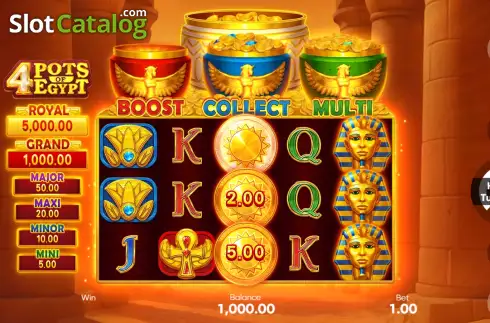 Скрин2. 4 Pots of Egypt слот
